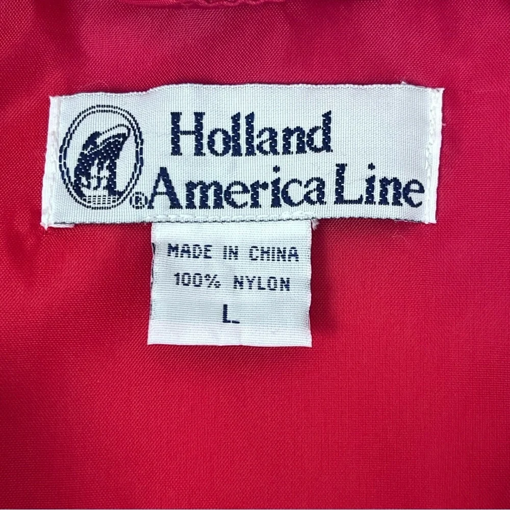Holland America Cruise Line Men's Logo Lightweight Windbreaker Size L; Travel